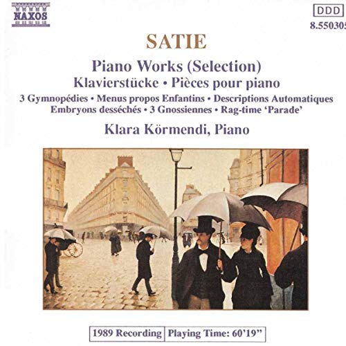 CD cover featuring a vintage street scene with people in period clothing and umbrellas.