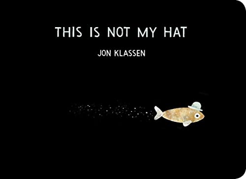 Book cover: a small fish wearing a blue hat swims against a black background.