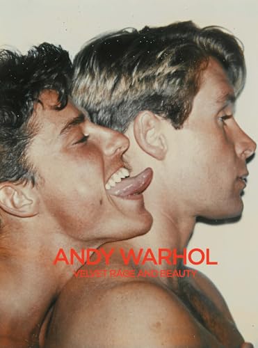 Book cover featuring two shirtless men in close proximity, text “Andy Warhol”.