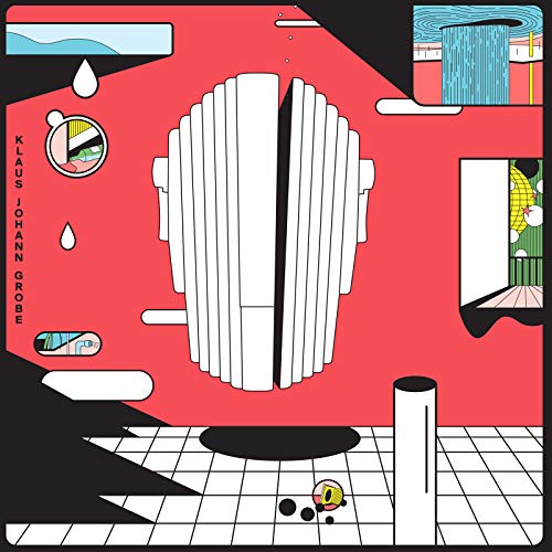 CD cover for Klaus Johann Grobe’s “Du Bist So Symmetrisch” with abstract art.