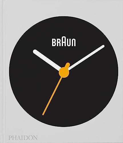 Book cover featuring a black clock face with orange hands and “BRAUN” text.