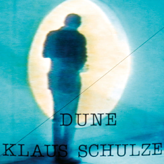CD cover for Klaus Schulze’s “Dune” featuring a silhouetted figure.