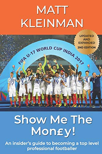 Book cover: "Show Me The Mon£y!" with footballers celebrating a win.