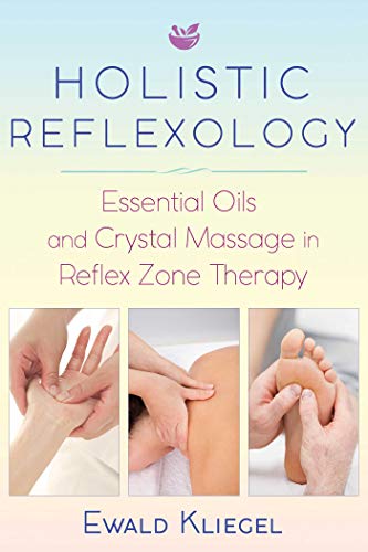 Book cover showing hands massaging feet, hands, and back for reflexology.
