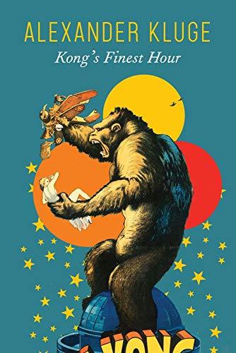 Book cover featuringL showing a giant gorilla holding a woman and fighting a plane.
