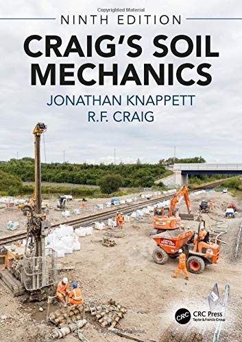 Book cover: "Craig's Soil Mechanics" with construction site background.