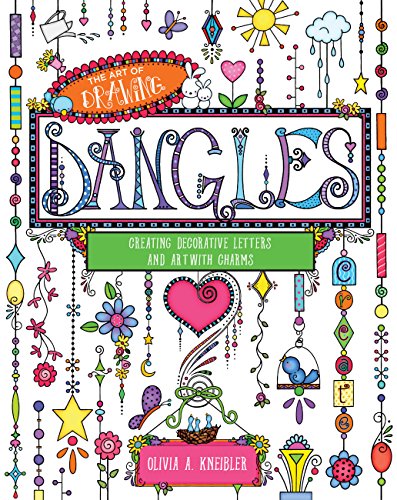 Book cover titled The Art of Drawing Dangles featuring colorful, hand-drawn decorative charm illustrations.