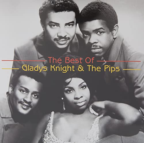 Black and white portrait of Gladys Knight and The Pips with album title text.