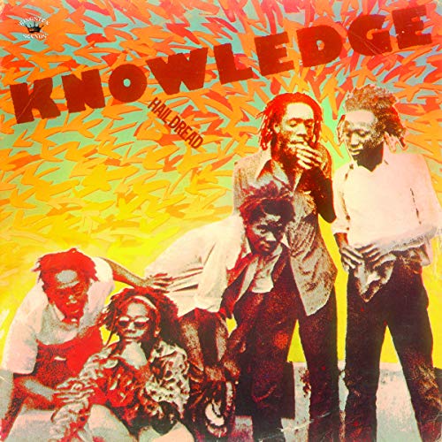Album cover for Knowledge’s “Hail Dread” featuring four people with dreadlocks.