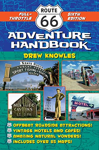 Route 66 Adventure Handbook cover with photos of roadside attractions.