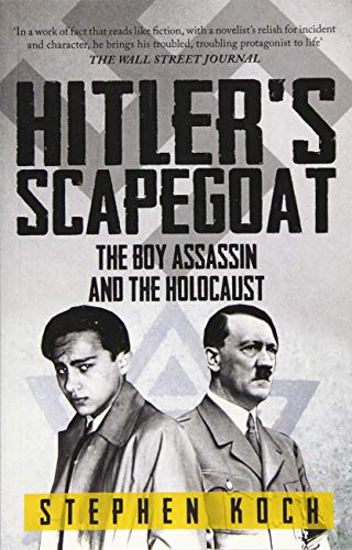 Book cover featuring portraits of a young man and Adolf Hitler.