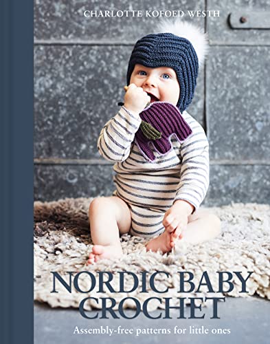 Book cover featuring a baby wearing a knitted hat and outfit.