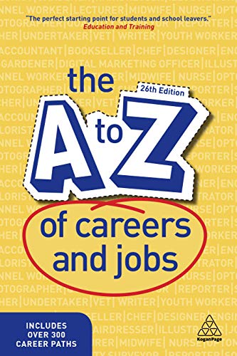 Book cover: "The A-Z of Careers and Jobs," 26th edition, yellow and blue.