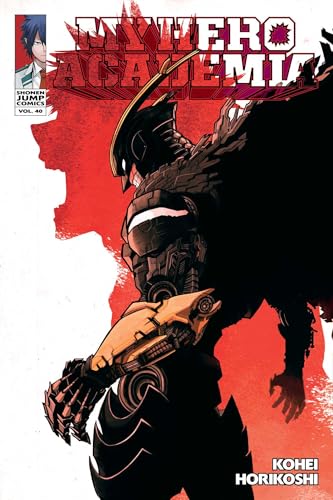 Manga cover featuring a dark, armored character against a red and white background.