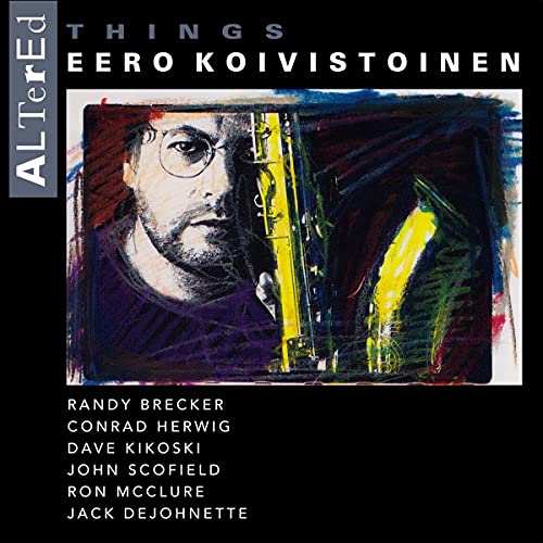 Album cover featuring a portrait of Eero Koivistoinen with a saxophone.