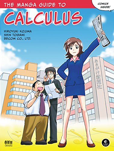 Manga book cover illustrating calculus concepts with anime-style characters.
