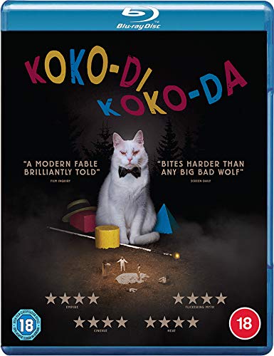 Koko-di Koko-da" Blu-ray cover featuring a white cat with a bow tie.