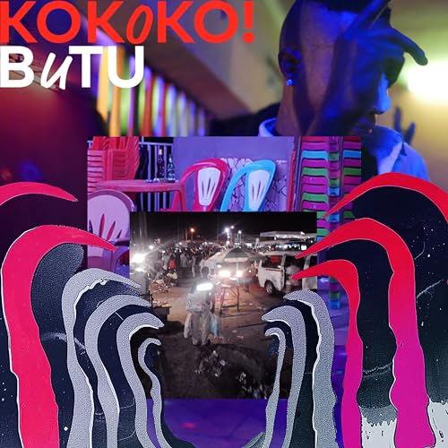 Album cover for Kokoko! - Butu, featuring a collage of city scenes.