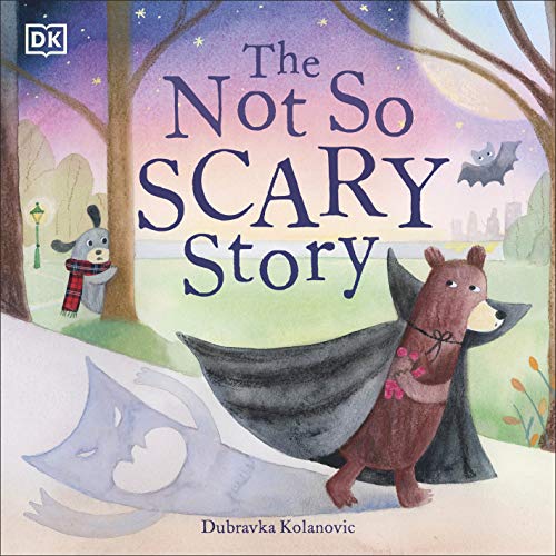 Book cover: bear, wolf, and rabbit in costumes, nighttime scene.