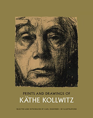 Book cover featuring a charcoal sketch portrait of Käthe Kollwitz.