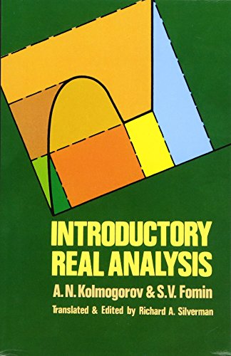 Book cover: "Introductory Real Analysis" with abstract geometric shapes.