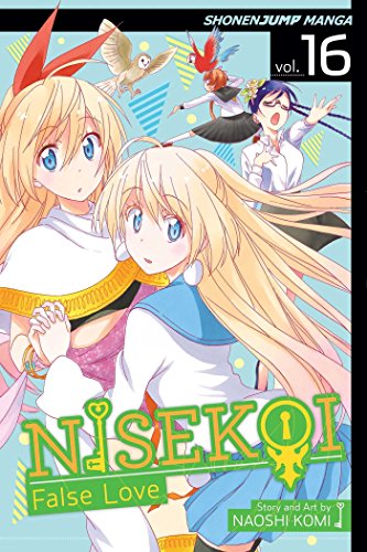 Nisekoi manga volume 16 cover with two blonde girls and colorful design.