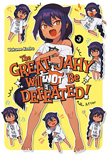 Manga volume cover featuring a determined, chibi demon girl with blue hair.