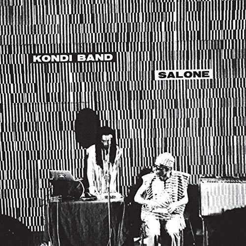 Black and white CD cover with musicians and geometric background.