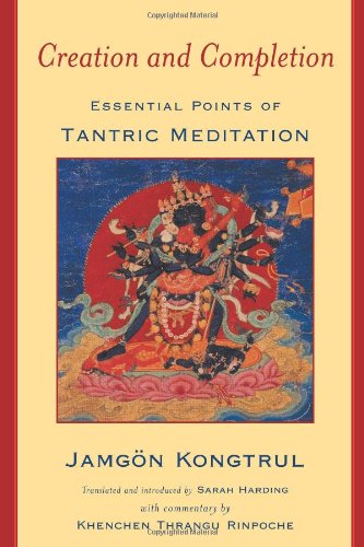 Book cover: “Creation and Completion” with a multi-armed deity illustration.