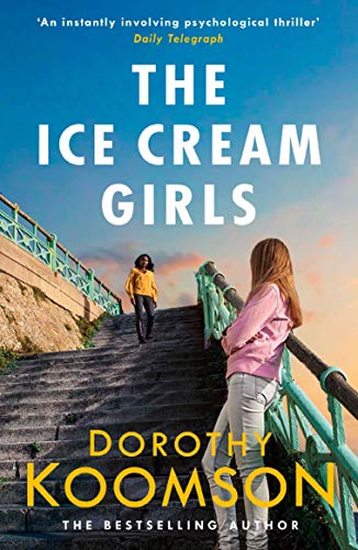 Book cover with two young women walking down seaside steps.