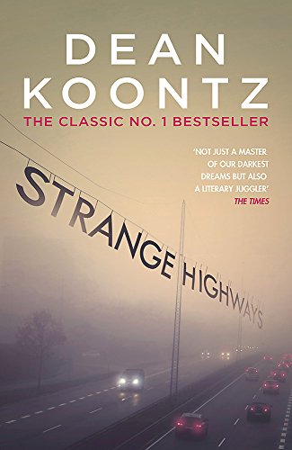 Book cover: "Strange Highways" by Dean Koontz, showing a foggy highway.