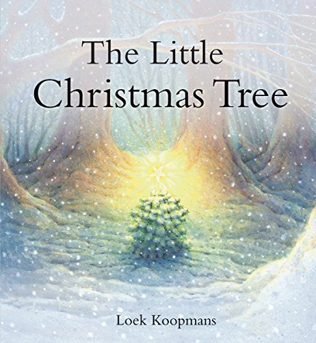 Book cover: “The Little Christmas Tree” with a small, lit tree.