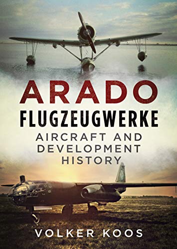 Book cover featuring vintage aircraft and the title "Arado Flugzeugwerke.