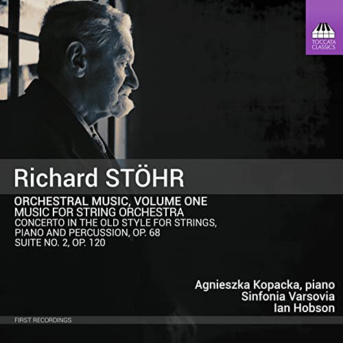 CD cover featuring a portrait of composer Richard Stöhr and text details.