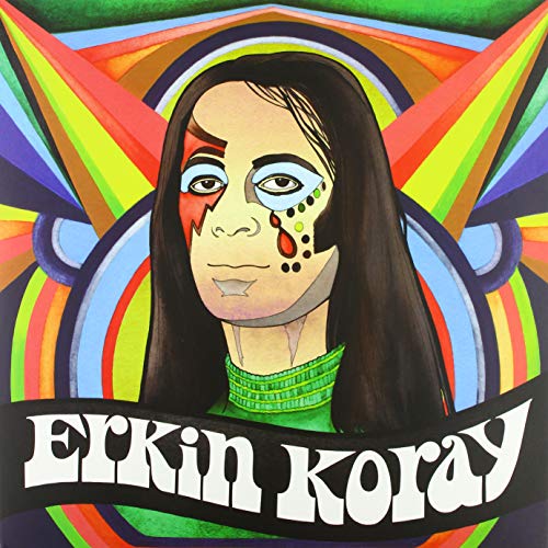 Album cover featuring Koray Erkin with painted face and psychedelic background.