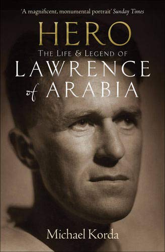 Book cover featuring a portrait of T.E. Lawrence, known as Lawrence of Arabia.