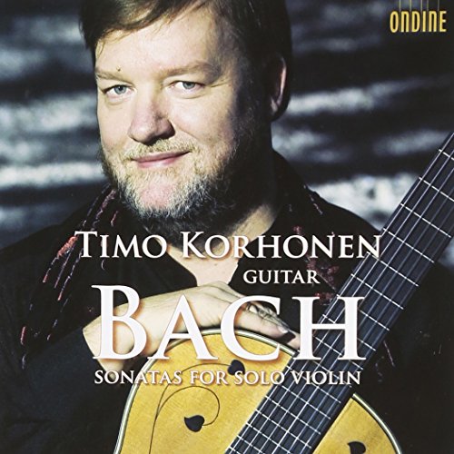 CD cover featuring Timo Korhonen, a guitarist, and the word "BACH".