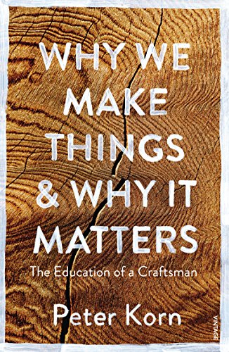 Book cover with wooden texture and white text, featuring title and author's name, Peter Korn.