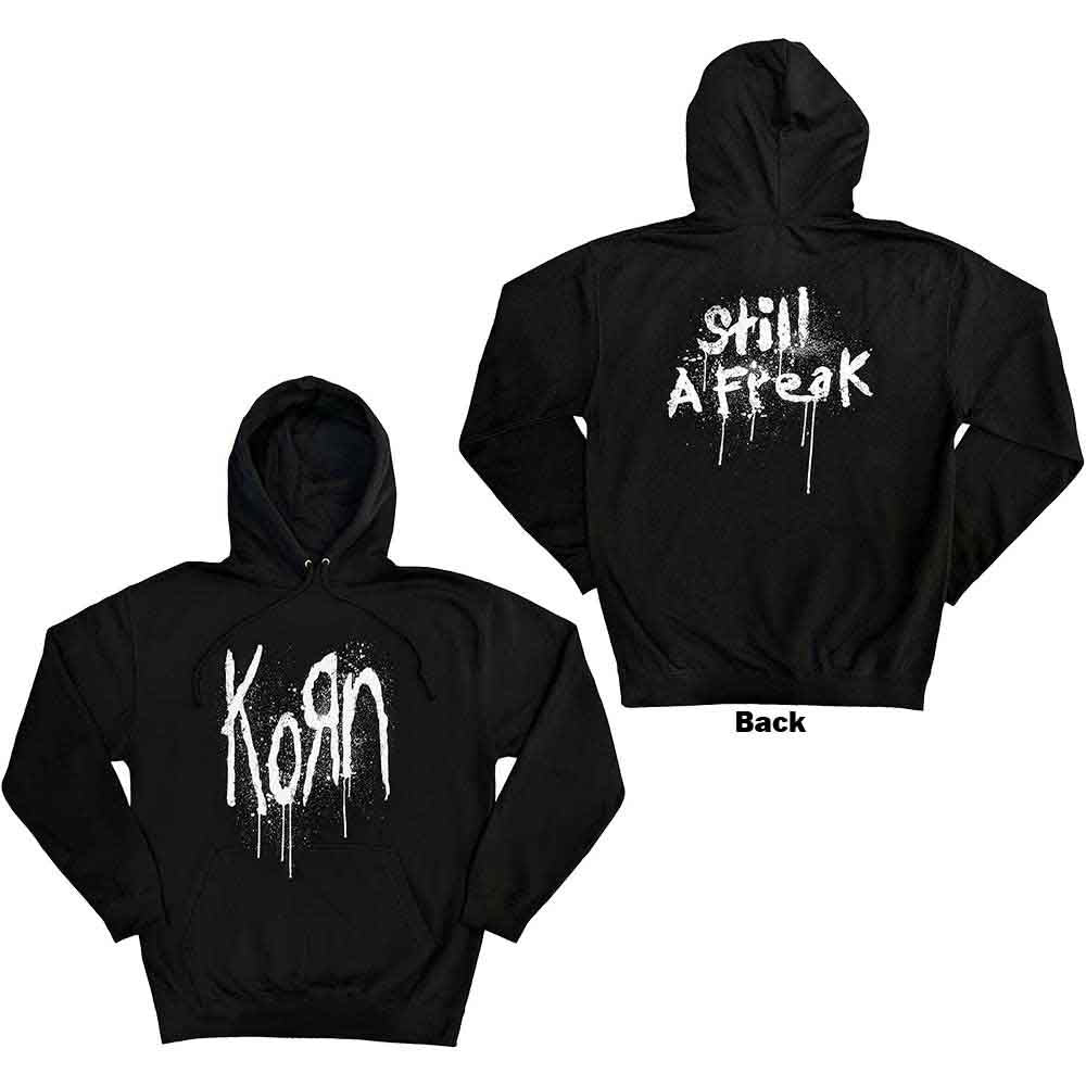 Black pullover hoodie with large "Still A Freak" back print, size XX-Large.