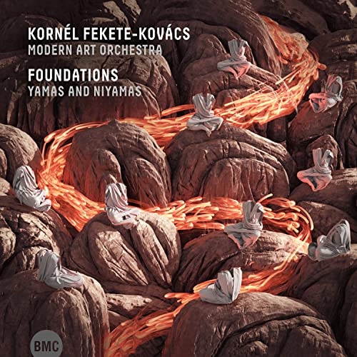 CD cover: rocky landscape with glowing red line and figures.