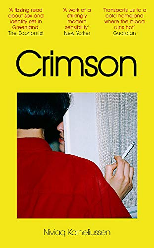 Book cover with yellow background, black title, and a person in red holding a cigarette.