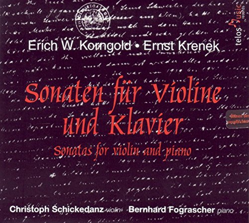 Korngold / Schickedanz / Fogra - Sonatas For Violin & Piano [CD]