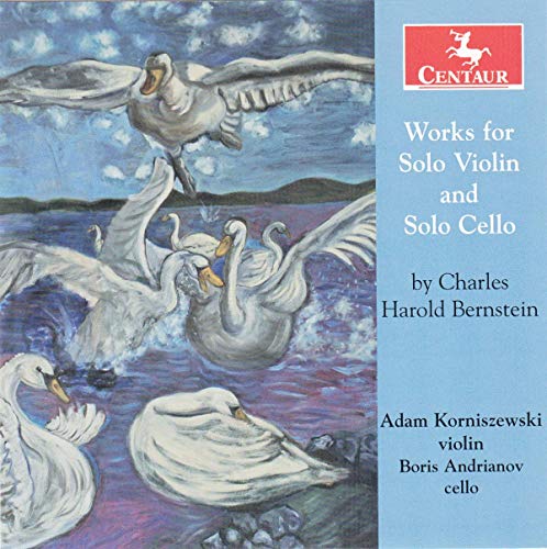 CD cover with painting of white swans and text details.