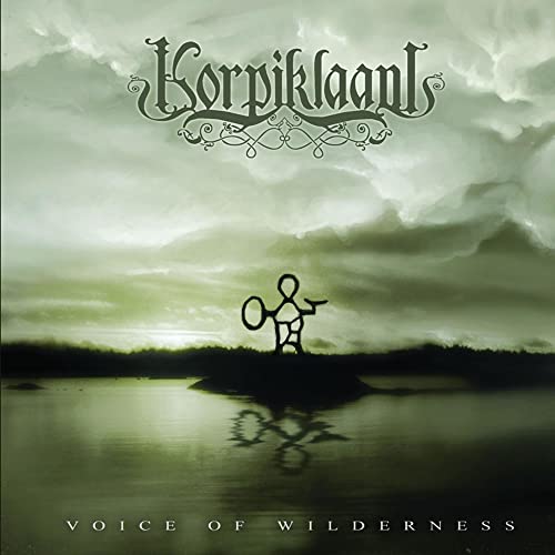 Korpiklaani album cover: misty landscape with silhouetted figure and band logo.