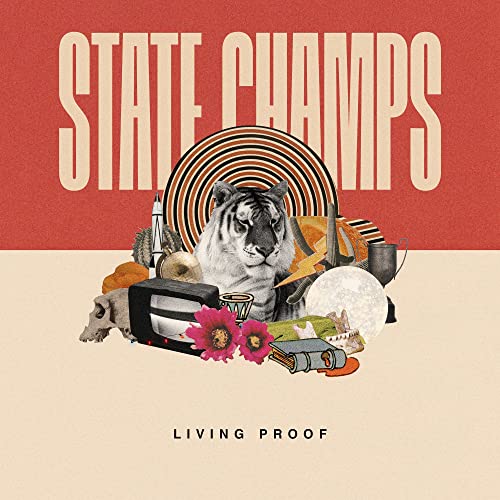 CD cover with collage of tiger, flowers, and various objects.