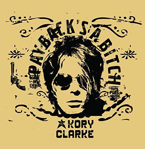 Black and white CD cover featuring a portrait of Kory Clarke.