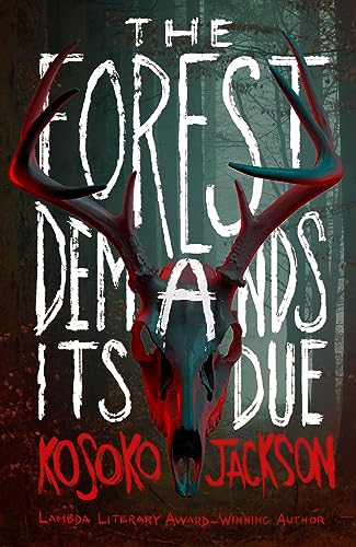 Book cover: deer skull with antlers against a dark forest background.