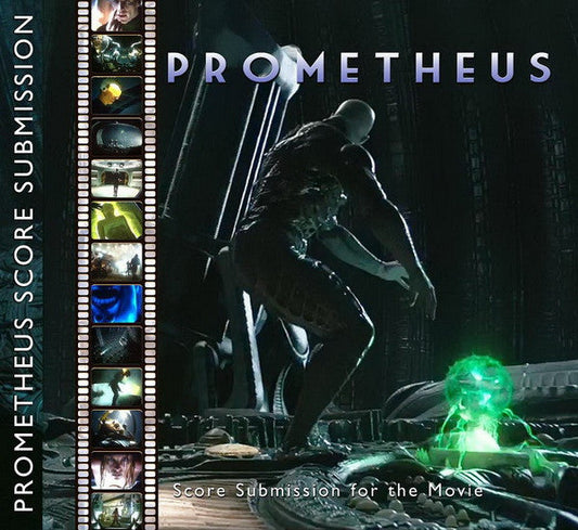 Prometheus Vol. 2 score submission CD cover with film stills and figure.