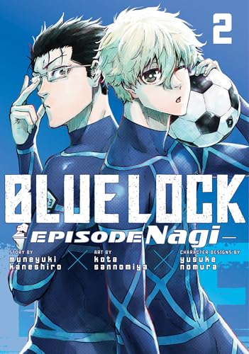 Manga cover featuring two male soccer players in blue uniforms with a soccer ball.