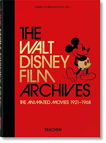 Red book cover featuring Mickey Mouse and “The Walt Disney Film Archives” title.